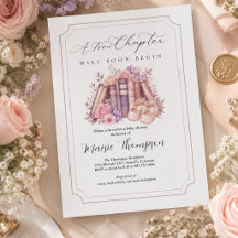 Un nouveau chapitre commence Baby Shower, thème li