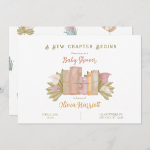 Invitation Un nouveau chapitre commence - Style Boho