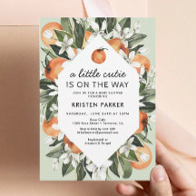 Un petit amour arrive Citrus Baby Shower