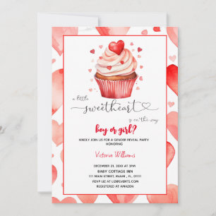 Invitation un petit amour valentine coeurs sexe révéler