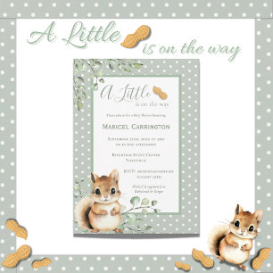 Invitation Un Petit Baby shower Animalier D'Arachide
