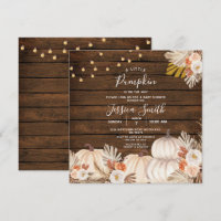Un petit Baby shower Boho Citrouille Bois