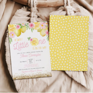 Invitation Un petit Baby shower de citron doux