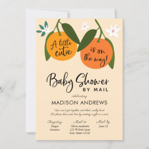 Invitation Un petit Baby shower de la victime par courrier