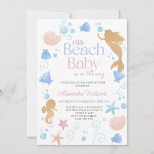 Invitation Un petit Baby shower de plage pour bébés