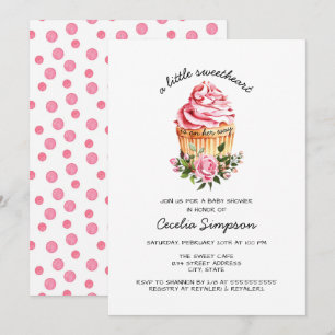 Invitation Un petit Baby shower de Saint-Valentin