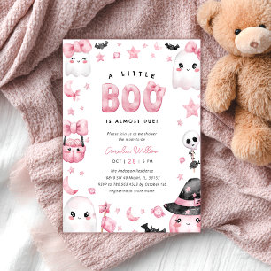 Invitation Un petit Baby shower d'Halloween fantôme