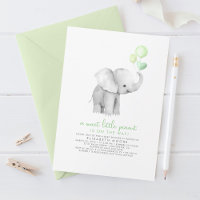 Un petit Baby shower Eléphant de bébé doux à l'ara