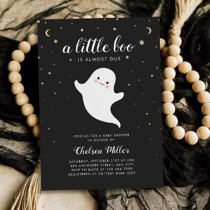 Invitation Un Petit Baby shower Fantôme Cute De Boo