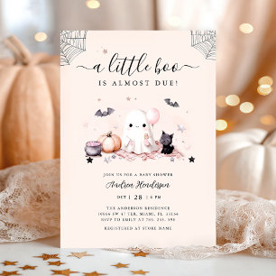 Invitation Un Petit Baby shower Fantôme Halloween Boo