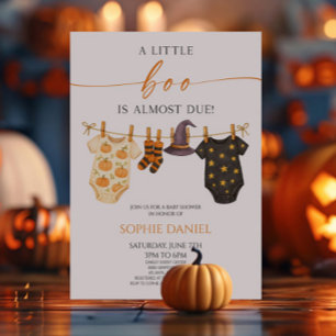 Invitation Un petit boo est presque arrivé ! Baby Shower Hall