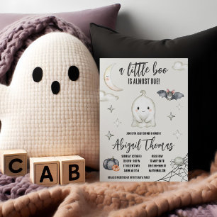 Invitation Un petit BOO est presque arrivé ! Baby Shower Hall