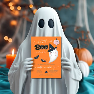 Invitation Un petit Boo Halloween fille Baby shower Invitatio