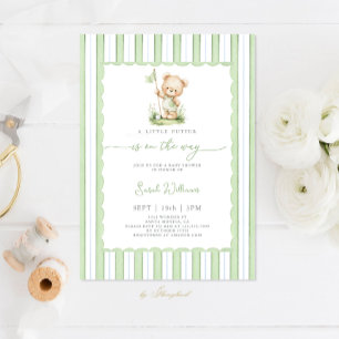 Invitation Un petit chien est sur le Baby shower Way