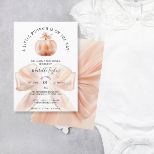 Invitation Un Petit Citrouille Automne Automne Automne Baby s