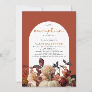 Invitation Un Petit Citrouille Automne Automne Automne Baby s