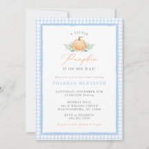 Un Petit Citrouille | Baby shower d'automne Invita