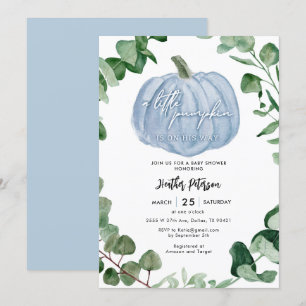 Invitation Un Petit Citrouille Est En Chemin De Baby shower G