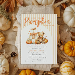 Invitation Un petit citrouille est en route  Baby Shower