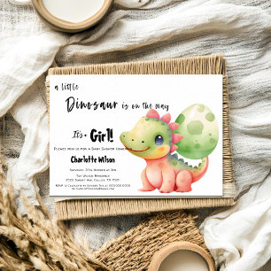 Invitation Un Petit Dinosaure Sur Le Chemin Du Baby shower
