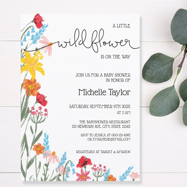 Invitation Un petit Fleur sauvage est sur la voie de l'égalit (Créateur téléchargé)