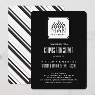 Invitation Un Petit Homme Est En Chemin Couples Boy Baby show