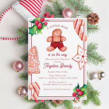 Un petit homme pain d'épices Baby shower de Noël