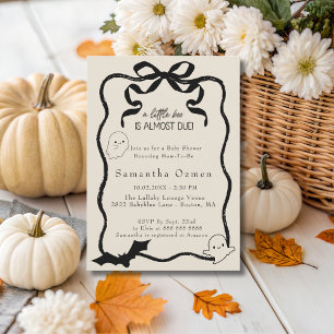 Invitation Un petit livre est presque attendu baby shower de 