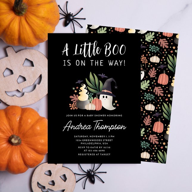 Invitation Un petit livre est sur le chemin Baby shower Hallo (Créateur téléchargé)