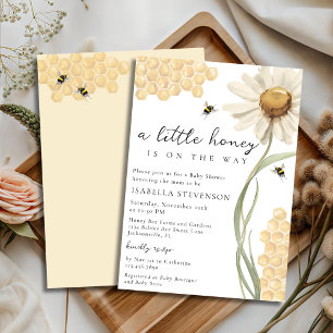 Invitation Un petit miel est en route Thème de la Baby Shower