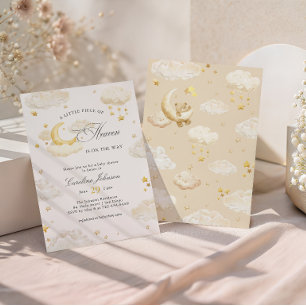Invitation Un Petit Morceau De Ciel Ciel De Rêve Baby Shower
