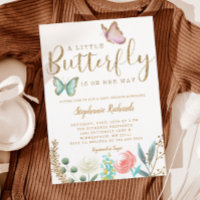 Un Petit Papillon Est Sur Son Chemin Baby shower O