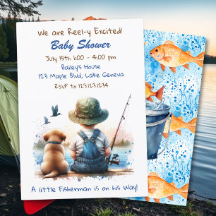 Invitation Un Petit Pêcheur   Le Baby shower du garçon mou