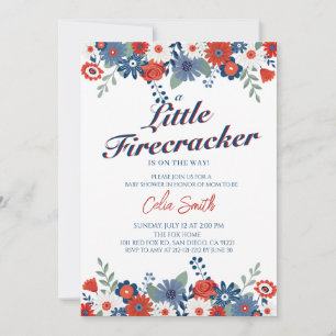 Invitation Un petit pétard arrive Shower pour bébé