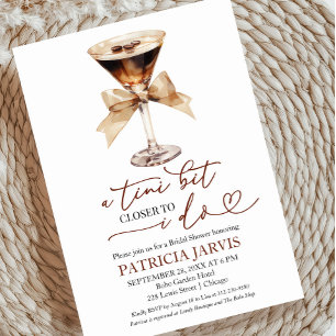Invitation Un petit peu plus près du cocktail de fiançailles