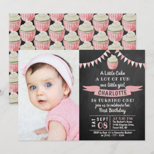 Invitation Un petit plateau de cuisson photo 1er anniversaire