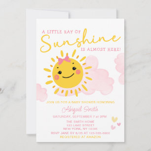 INVITATION UN PETIT RAYON DE SOLEIL ARRIVE BIEN TÔT