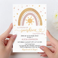 Un petit rayon de Sunshine Boho Baby shower arc-en