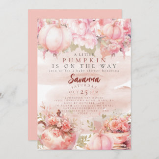 Invitation Un peu Citrouille automne automne automne fleuri r