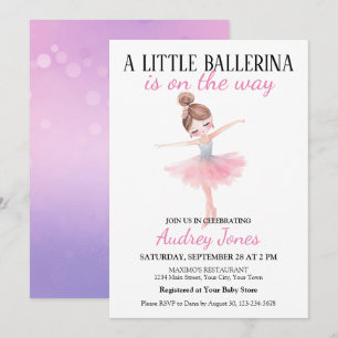 Invitation Un Peu De Ballerina Est En Route Baby shower