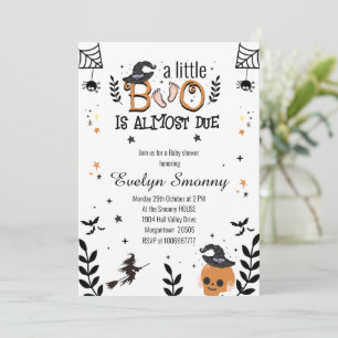 Invitation un peu de botte est presque dû baby shower hallowe