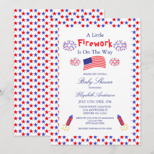 Invitation Un Peu De Feu De Feu Est En Chemin Baby shower