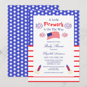 Invitation Un Peu De Feu De Feu Est En Chemin Baby shower