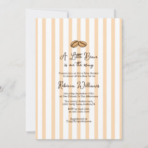 Invitation Un peu de haricot se trouve sur le chemin Baby sho