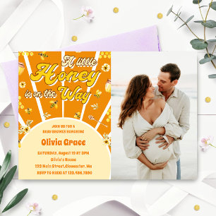 Invitation Un Peu De Miel Est En Route Photo Baby shower