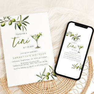 Invitation Un peu plus âgé   Soirée d'anniversaire amusante a