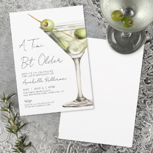 Invitation Un peu plus élégant Anniversaire Martini