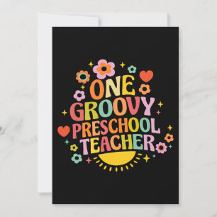 Invitation Un professeur d'école maternelle super cool