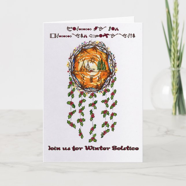 Invitation Un solstice d'hiver Mandella (Devant)