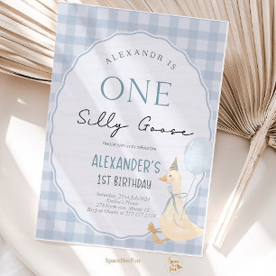 Invitation Un sot Goose Boy 1er anniversaire